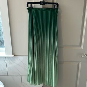 Mango Green Shimmer Maxi Skirt